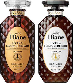 DIANE Extra Damage Repair Shampoo + Treatment  (450ml x 2) 修護受損髮洗護組