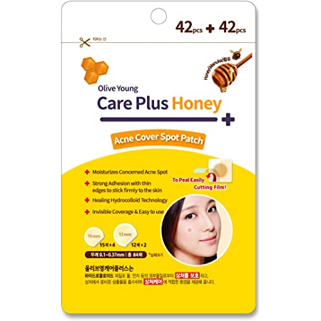 OLIVE YOUNG Care Plus Scar Cover Spot Patch- Honey (84pcs) OLIVE YOUNG 痘痘貼隱形祛痘貼 (蜂蜜)