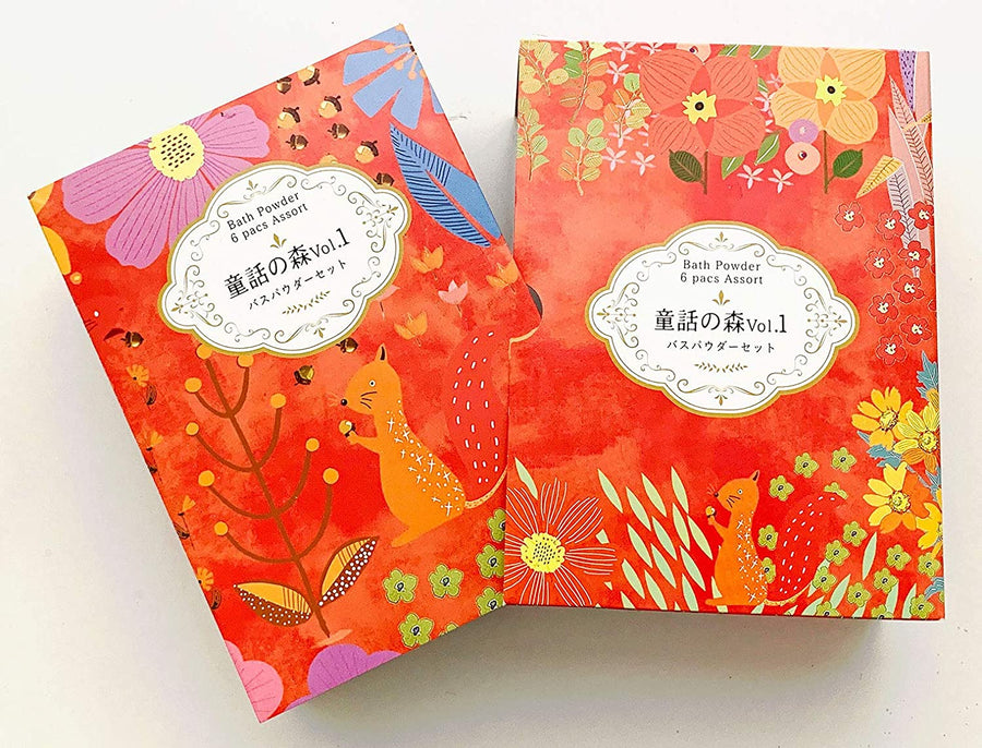 紀陽除虫菊 童話の森 BOOK vol.1 Children's Storybook Bath Salt (6 packs)