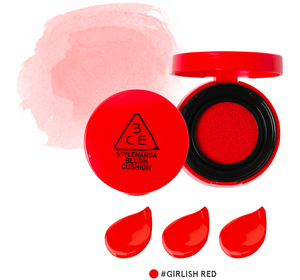 ((9.99 Sale)) 3CE Blush Cushion - Girlish Red - Exp. 2022.08.23 &2023.06.13