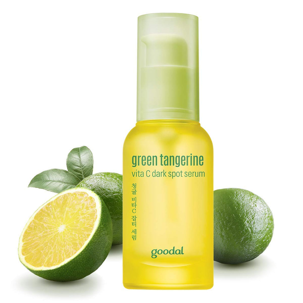 GOODAL Green Tangerine Vitamin C Dark Spot Facial Serum for Sensitive Skin (50ml) 果達兒濟州青橘淡斑vc美白精華透白補水