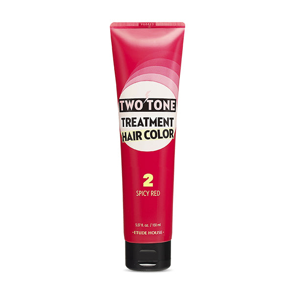 ((Crazy Clearance))愛麗小屋七天護髮染髮劑 ETUDE HOUSE Two Tone Treatment Hair Color #2 Spicy Red BBD:2025.07.27