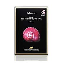 JM SOLUTION Active Pink Snail Brightening Mask (10pcs/box)