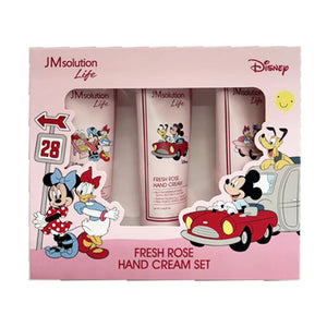 JM SOLUTION x DISNEY Fresh Rose Hand Cream Set- Mickey & Friends (50ml x 3)