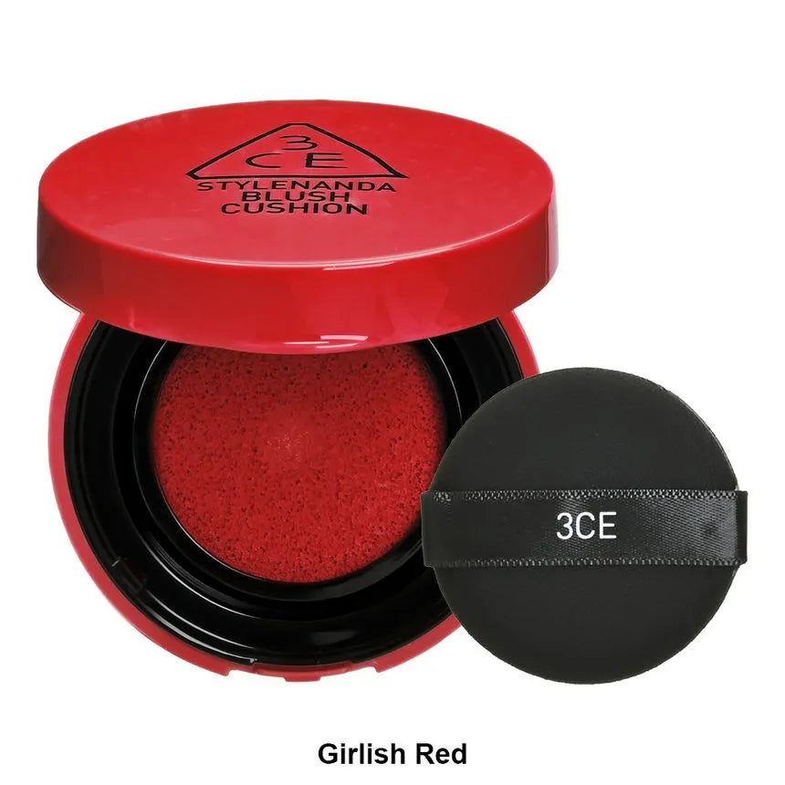 ((13.99)) 3CE Blush Cushion #Girlish Red 3 CONCEPT EYES 氣墊腮紅 #紅色 EXP: 2023.06.13