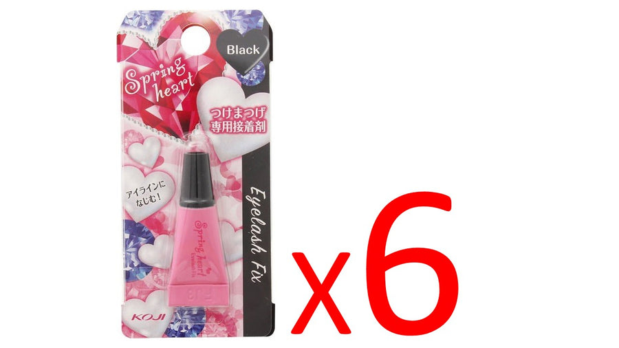 ((Crazy Clearance))KOJI Springheart Black Eyelash Glue - 7g x 6