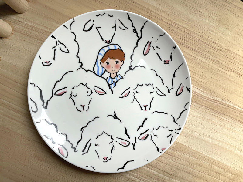 Ceramic Plate Sleepless Shepherd / ins風陶瓷盤 夢中牧羊少年