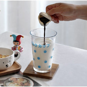 Glass Dotted Breakfast Cup 日風造型點點玻璃水杯
