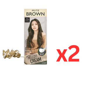 ((Crazy Clearance)) BLACKPINK x MISE EN SCENE Hello Cream Color -Mute Brown 8MB (40+80+5g) x2-Expiry date:2023.12.15