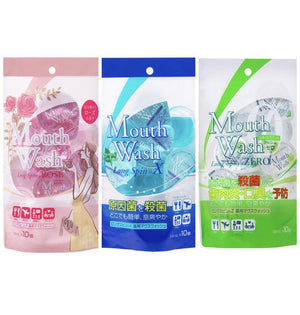 OKINA Long Spin Mouth Wash (14ml x 10 pcs) - 3 Types 日本Okina Mouthwash 便攜顆粒裝漱口水 - 3款可選 (14ml x 10個裝)