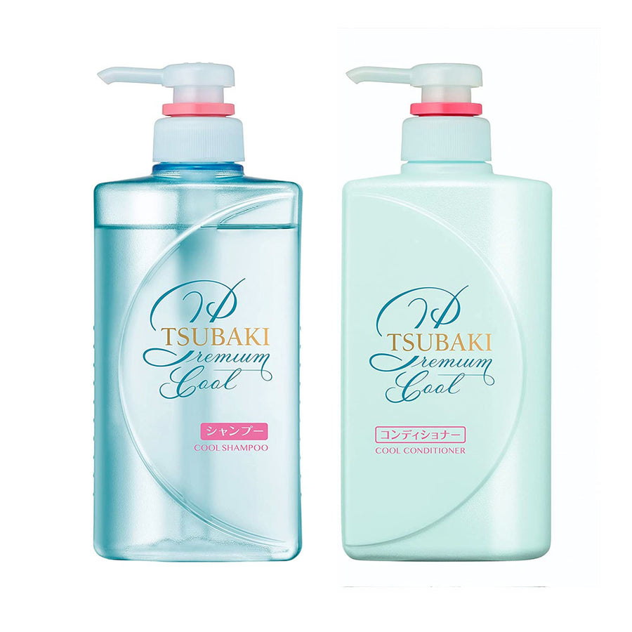SHISEIDO Tsubaki Premium Cool Shampoo and Conditioner Pair Set (2 x 490ml) 思波綺 山茶花極緻涼感洗潤兩件組