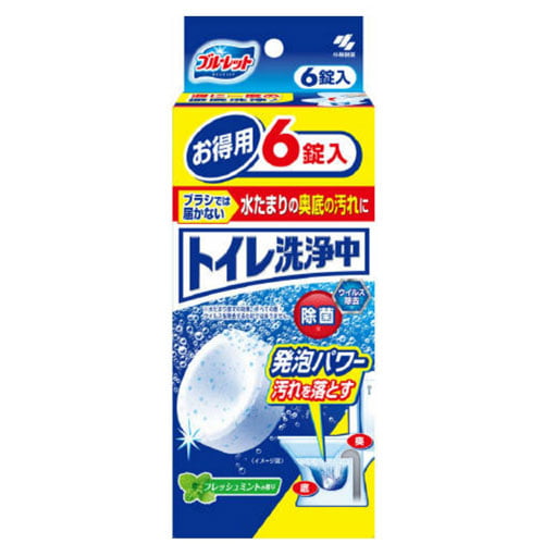 KOBAYASHI Toilet White Clean- Fresh Mint (6 pcs) 小林馬桶清潔除臭發泡碇