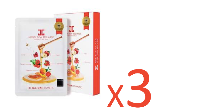 ((Crazy Clearance)) JAYJUN Honey Dew - Red (25ml x 5pcs/pack) x 3 Exp.2022.07.08