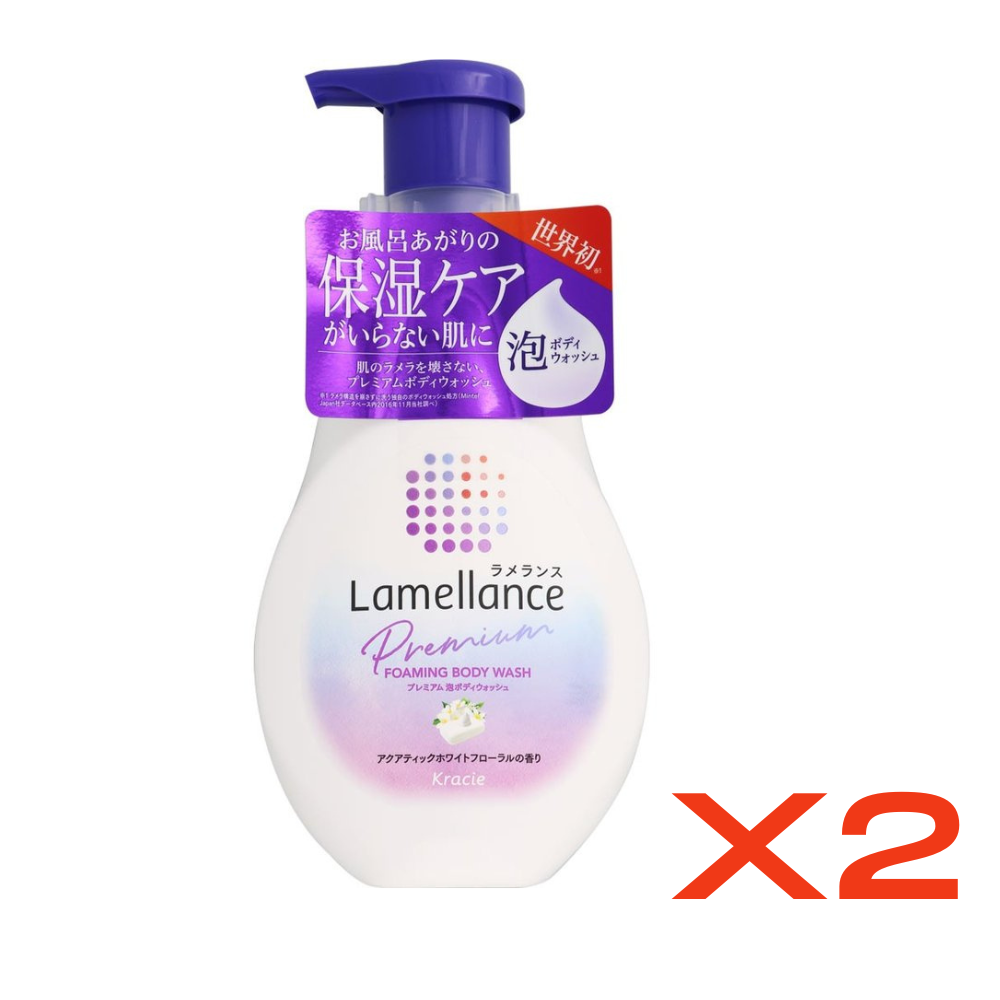 ((Crazy Clearance)) KRACIE LAMELLANCE Premium Foaming Body Wash (480ml) 葵緹亞高保濕泡泡沐浴乳