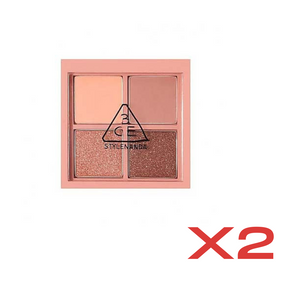 ((BOGO)) 3CE Mini Multi Eye Color Palette- Side by Side (3.2g) 3CE 4格眼影烟熏豆沙