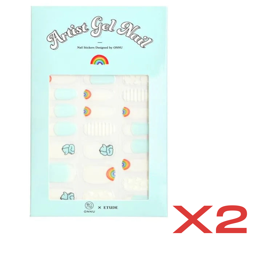 ((BOGO FREE))ETUDE HOUSE Artist Gel Nail Sticker - ONNU x ETUDE No. 6 (1 set) 愛麗小屋玩色美甲凝膠指甲貼紙 #6