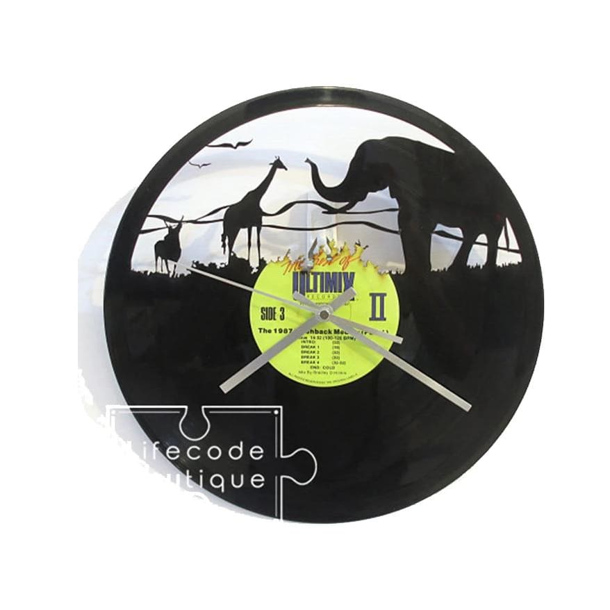 AYI ART Vinyl Record Clock Time Traveler 1888- Adventures in Life - Lifecode Boutique