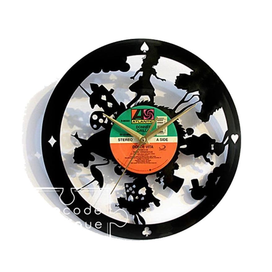 AYI ART Vinyl Record Clock Time Traveler 1888 - Alice In Wonderland - Lifecode Boutique