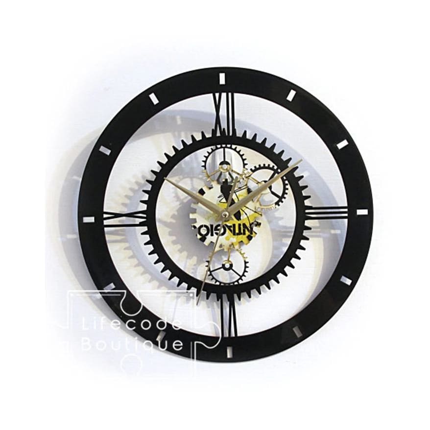 AYI ART Vinyl Record Clock Time Traveler 1888- Gear Wheel - Lifecode Boutique