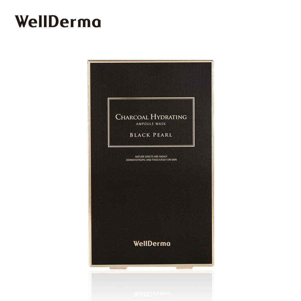 WELLDERMA charcoal Hydrating Ampoule Mask Black Pearl (25ml x 1pcs) WELLDERMA 活性炭補水黑珍珠安瓿面膜