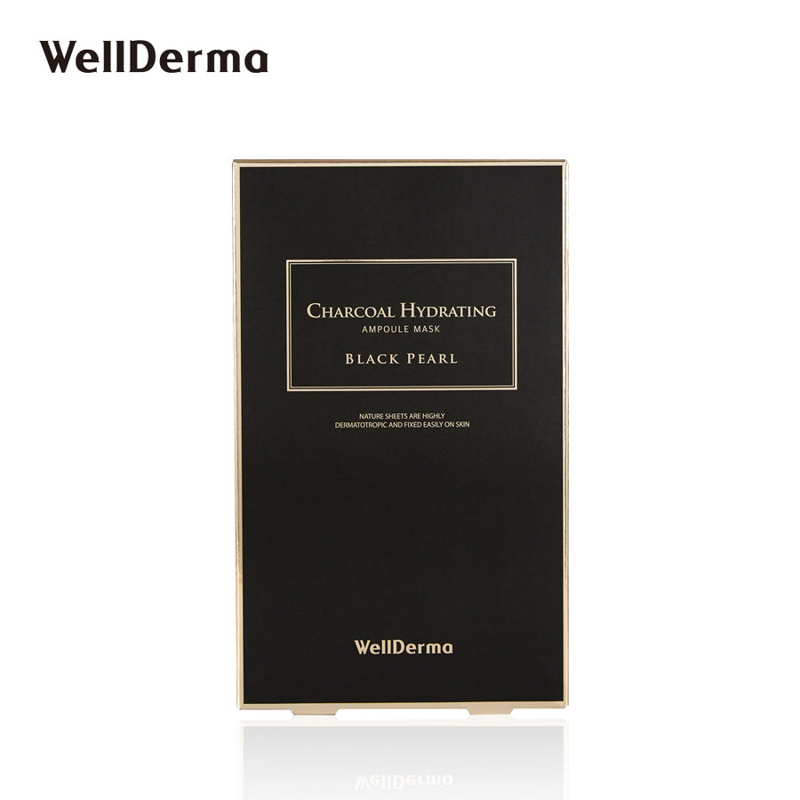 WELLDERMA charcoal Hydrating Ampoule Mask Black Pearl (25ml x 1pcs) WELLDERMA 活性炭補水黑珍珠安瓿面膜