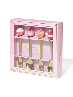 FRANCFRANC Sweet Cutlery Set- Pink (4 pcs) スイーツカトラリーセット ピンク