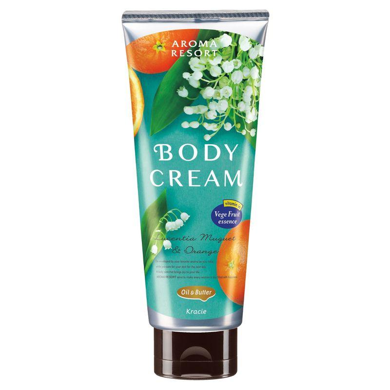 AROMA RESORT Bod Cream- Lucentia Muguet & Orange (170g) アロマリゾートボディクリームＬミュゲ＆オレンジ　　