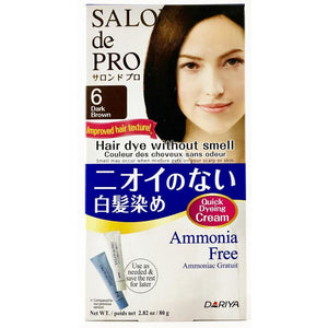 DARIYA SALON DE PRO Hair Color Cream (80g) - #6 Dark Brown -
