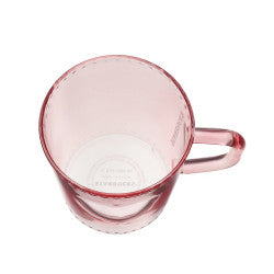 STARBUCKS 2023 Valentine's Day Limited Heart Heat Resistant Glass Mug (355ml) 星巴克2023情人节限定 粉色玻璃杯355ml"