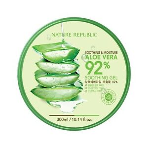 NATURE REPUBLIC Soothing & Moisture Aloe Vera 92% Soothing Gel (300ml) 韓國蘆薈補水修護保濕凝膠