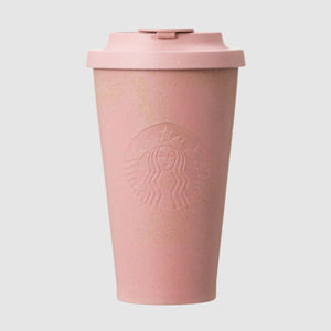 STARBUCKS 2023 Sakura Limited Rice Husk Tumbler Pink (458ml) 星巴克2023樱花限定第二弹樱花LOGO咖啡杯
