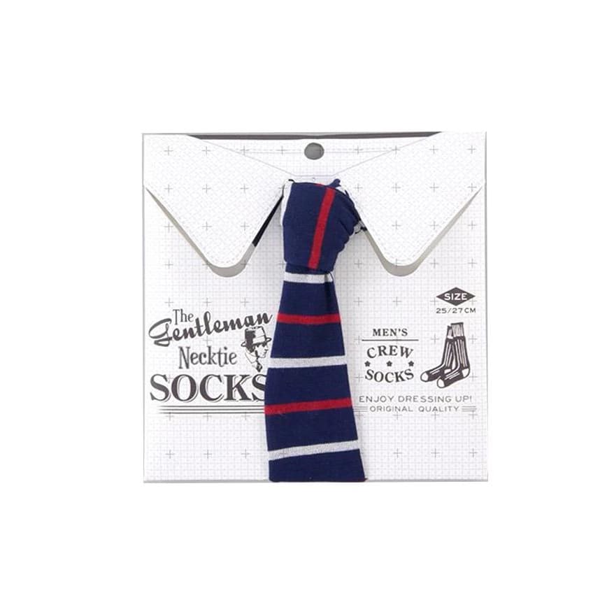 SUKENO THE GENTLEMAN NECKTIE SOCKS-BORDER - Lifecode Boutique