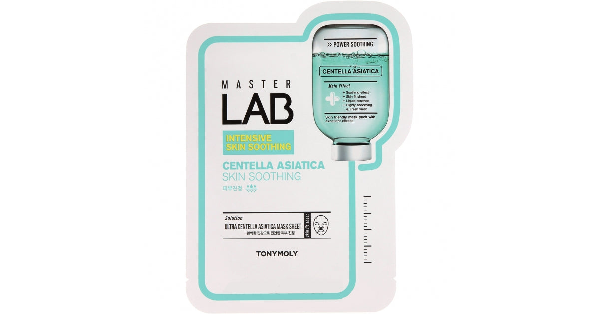 ((Crazy Clearance))TONYMOLY Master Lab Sheet Mask-Centella Asiatica/ EGF (19g)