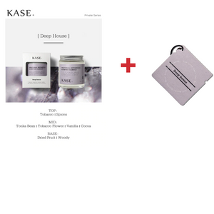 ((Crazy Clearance)) KASE Low Temperature Natural Botanical Scented Massage Candle +KASE Scented Tag (8 Scents) Diptyque平替 隨身香薰片 （8種香味）+ 香薰按摩蠟燭 （8種香味）