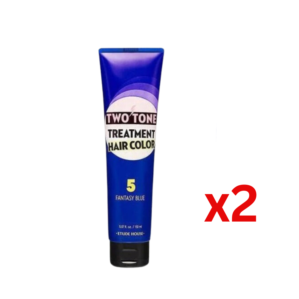 ((Crazy Clearance)) 愛麗小屋七天護髮染髮劑 ETUDE HOUSE Two Tone Treatment Hair Color #5 Fantasy Blue