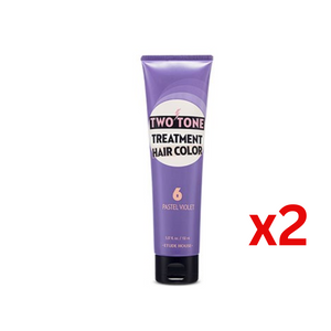 ((BOGO FREE)) 愛麗小屋七天護髮染髮劑 ETUDE HOUSE Two Tone Treatment Hair Color #6 Pastel Violet x2