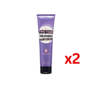 ((BULK SALE)) 愛麗小屋七天護髮染髮劑 ETUDE HOUSE Two Tone Treatment Hair Color #6 Pastel Violet x2