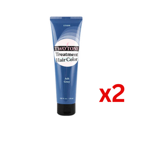((Crazy Clearance)) 愛麗小屋七天護髮染髮劑 ETUDE HOUSE Two Tone Treatment Hair Color #7 Ash Grey x2