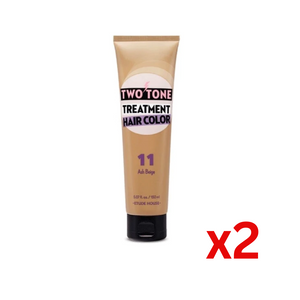 ((BULK SALE))愛麗小屋七天護髮染髮劑 ETUDE HOUSE Two Tone Treatment Hair Color#11 Ash Beige x2