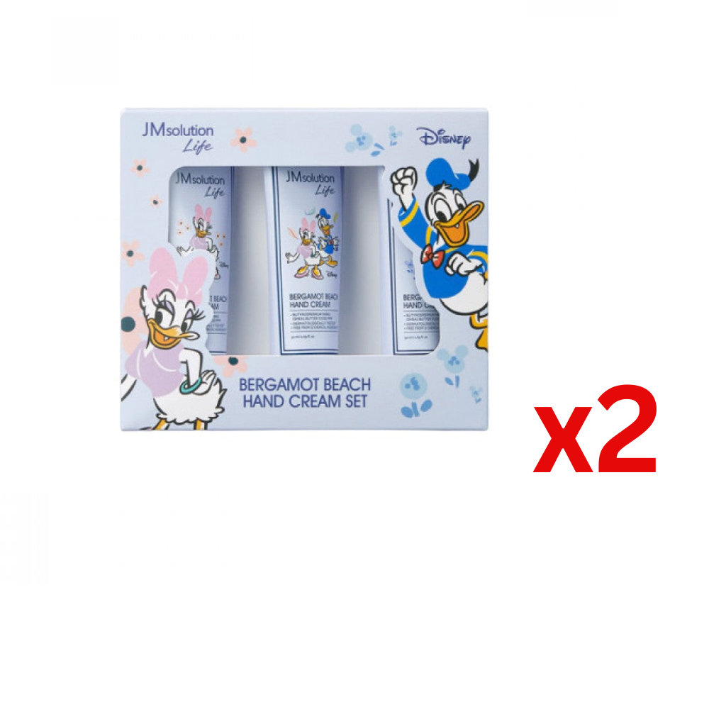 ((Crazy Clearance)) JM SOLUTION x DISNEY Bergamot Beach Hand Cream Set- Donald Duck (50ml x 3) x2