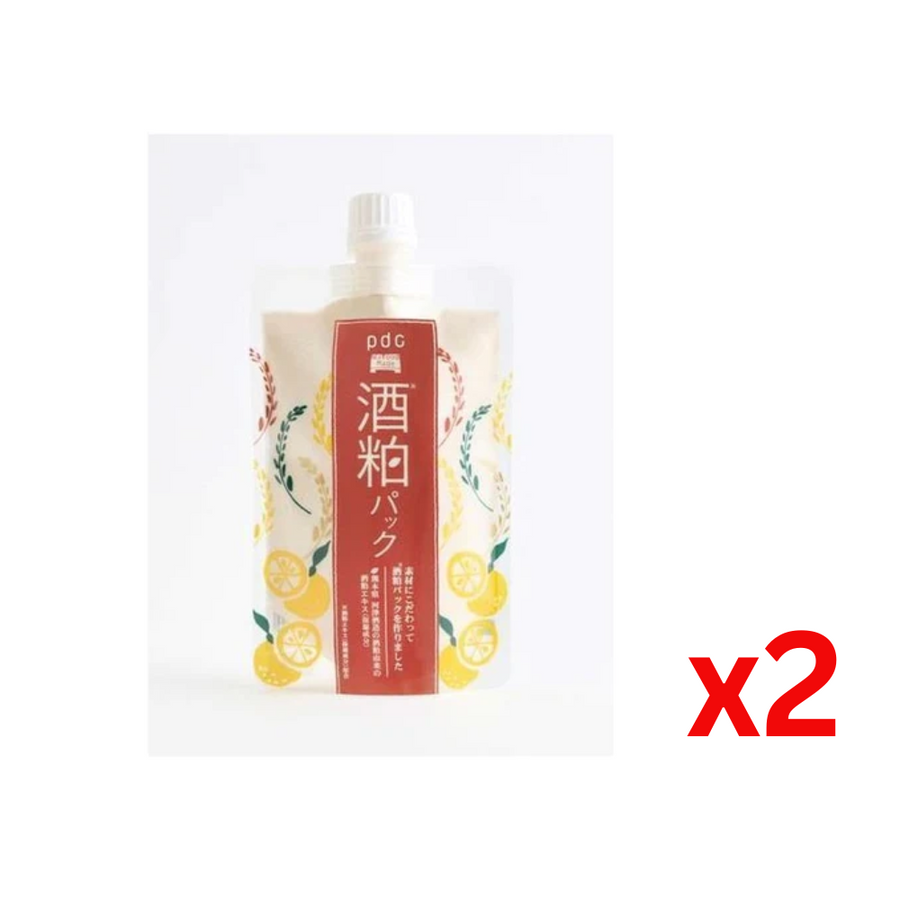 ((Crazy Clearance)) PDC Wafood Made Sake Lees Moisture Facial Pack- Yuzu (170g) PDC 酒粕柚子面膜 x2