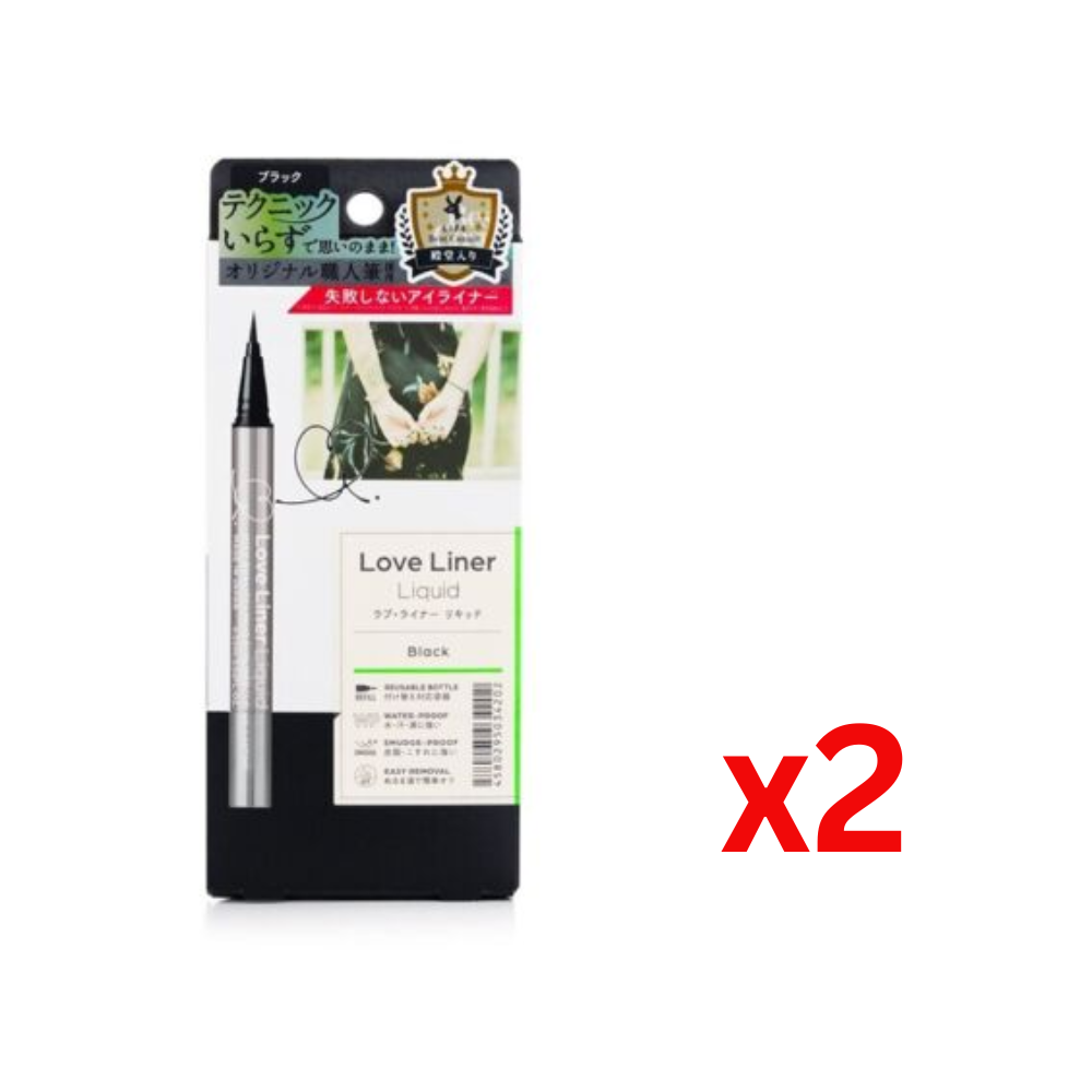 ((Crazy Clearance)) LOVELINER Liquid Eyeliner- Black LOVE LINER 防水極細眼線液筆（黑色）x2