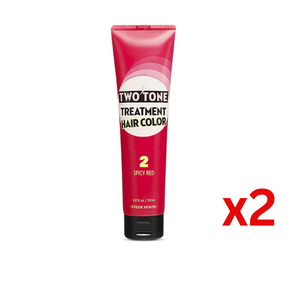 ((Bulk Sale))愛麗小屋七天護髮染髮劑 ETUDE HOUSE Two Tone Treatment Hair Color #2 Spicy Red