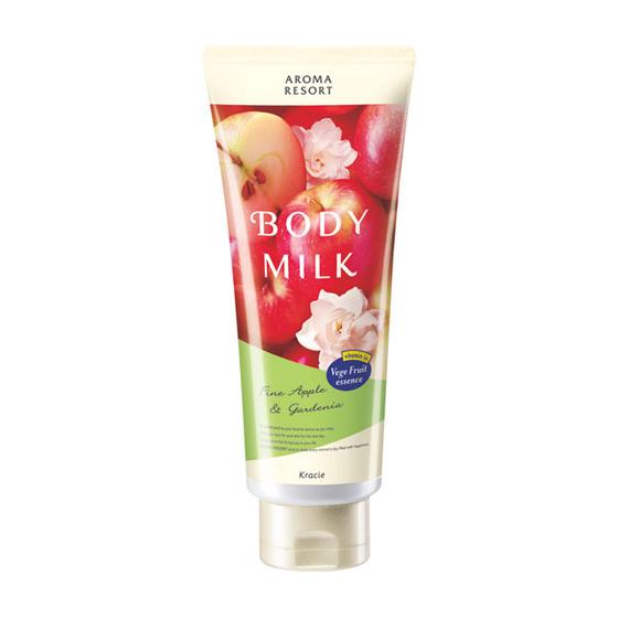 AROMA RESORT Body Milk- Fine Apple & Gardenia (200g) ｱﾛﾏﾘｿﾞｰﾄBﾐﾙｸ ｱｯﾌﾟﾙG